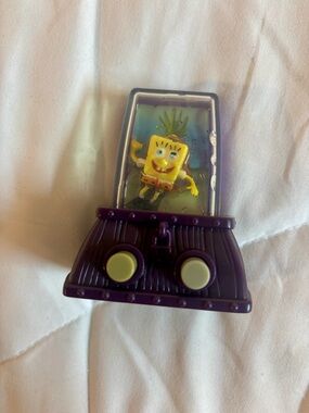 SpongeBob SquarePants Movie Super Secret Float Water Globe Burger King 2004 RARE